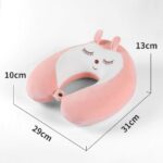 Travel Neck Pillows Cartoon Memory Foam U-Shaped Travel Neck Pillow